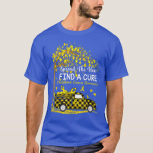 Spread The Hope Find A Cure Childhood Cancer Aware T-Shirt