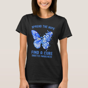 Spread The Hope Find A Cure Diabetes Awareness T-Shirt