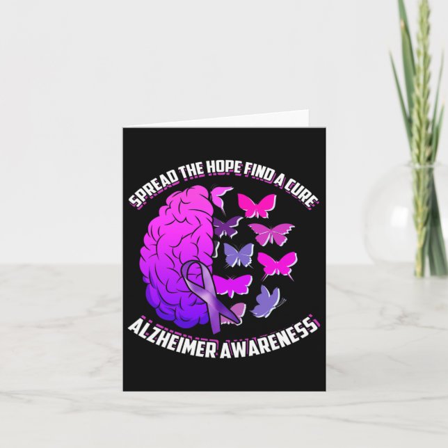 Spread The Hope Find A Cure Heimerheimer Awareness Card (Front)