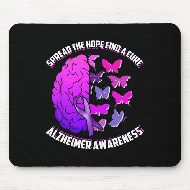 Spread The Hope Find A Cure Heimerheimer Awareness Mouse Pad (Front)