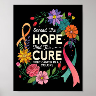 Spread The Hope Find Fight Cancer In  Poster