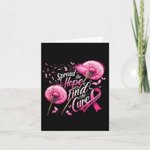 Spread The Hope Find The Cure Breast Cancer Awaren Card