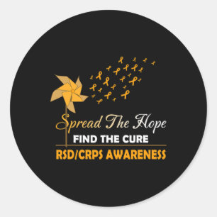 SPREAD THE HOPE RSD CRPS Awareness Classic Round Sticker