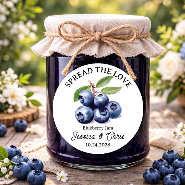 Spread the Love Blueberry Jam Jelly label BLUE10rd (Creator Uploaded)