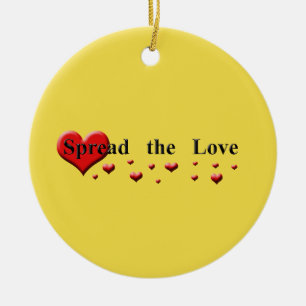 Spread the Love Ceramic Tree Decoration