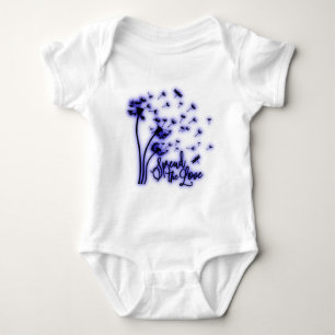 Spread The Love Dandelions and Dragonflies Baby Bodysuit