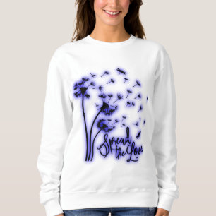 Spread The Love Dandelions and Dragonflies Sweatshirt