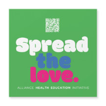 Spread The Love Large Green Magnet