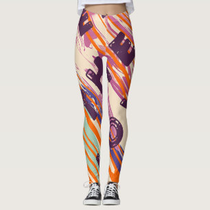 Spread The Love Melted Colours Positive Quotes Leggings