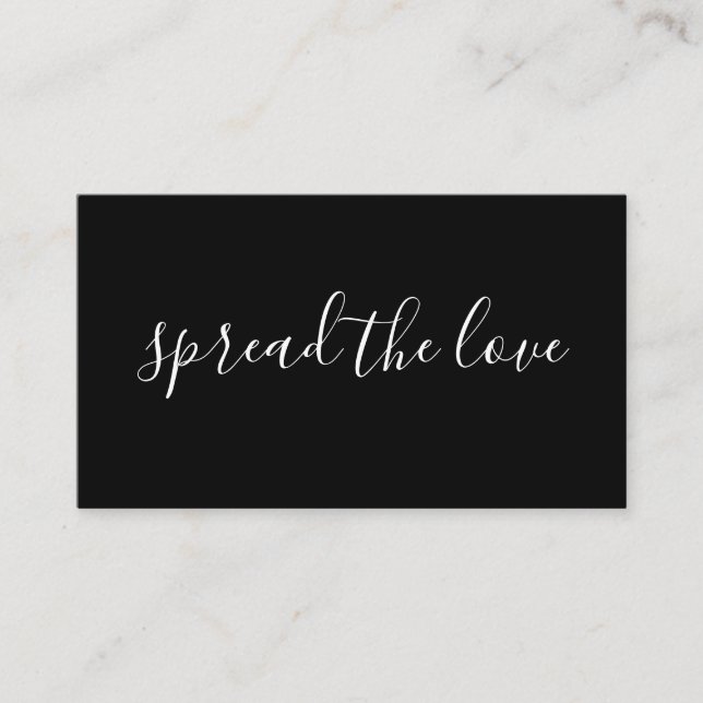 spread the love referral program card (Front)