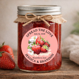 Spread the Love Strawberry Jelly label STRAW08rd