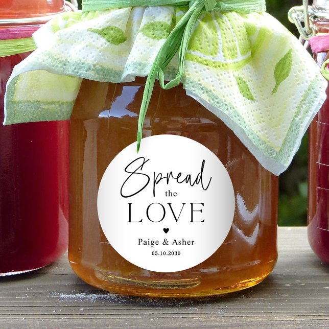 Spread The Love Wedding Bridal Favour Stickers (Creator Uploaded)