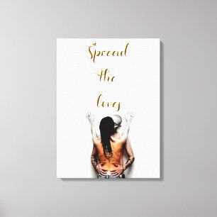 Spread the loves canvas print