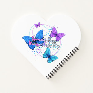 Spread your wings and fly butterfly notebook
