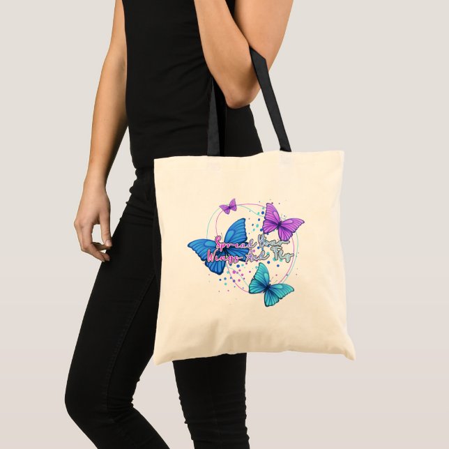 Spread your wings and fly butterfly  tote bag (Front (Product))