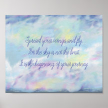 Spread Your Wings and Fly Poster