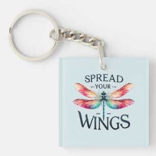 Spread Your Wings - Artistic Dragonfly Key Ring