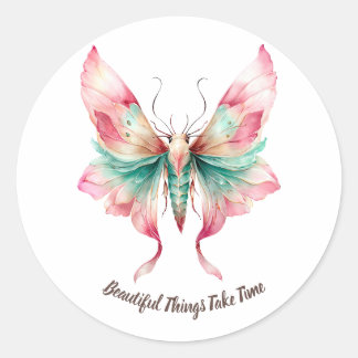 Spread Your Wings Butterfly  Classic Round Sticker