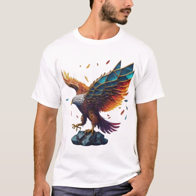 Spread Your Wings - Crystal Eagle T-Shirt (Front)