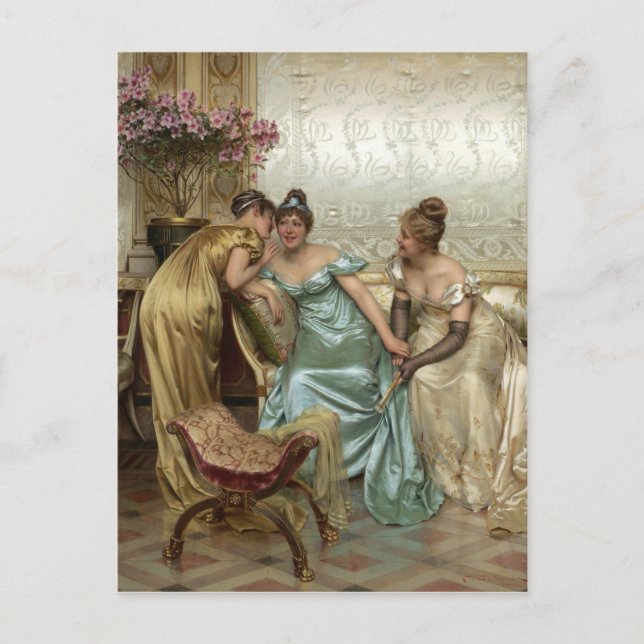 Spreading Gossip - vintage Motive Postcard (Front)