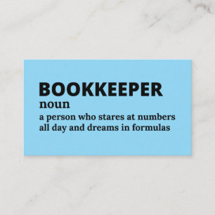 Spreadsheet Champion - Funny Bookkeeper Design Business Card