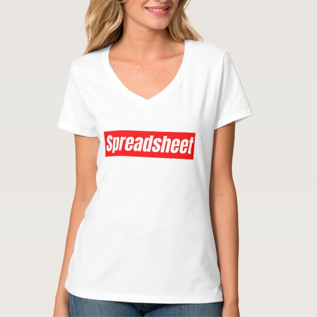 Spreadsheet - Funny Accountant    T-Shirt (Front)