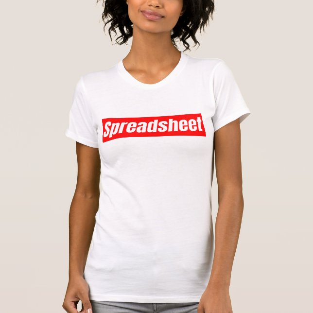 Spreadsheet - Funny Accountant   T-Shirt (Front)