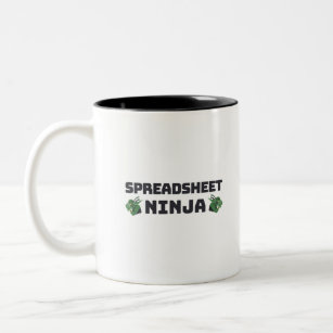 Spreadsheet ninja Two-Tone coffee mug