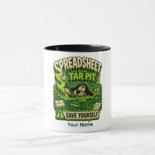 Spreadsheet Trap Personalised Funny Office T-Shirt Mug