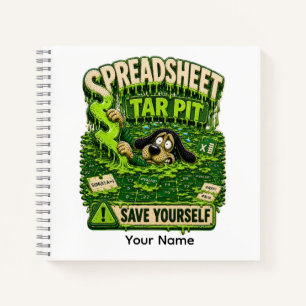 Spreadsheet Trap Personalised Funny Office T-Shirt Notebook