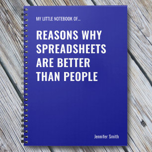 Spreadsheets Are Better Funny Accountant Notebook