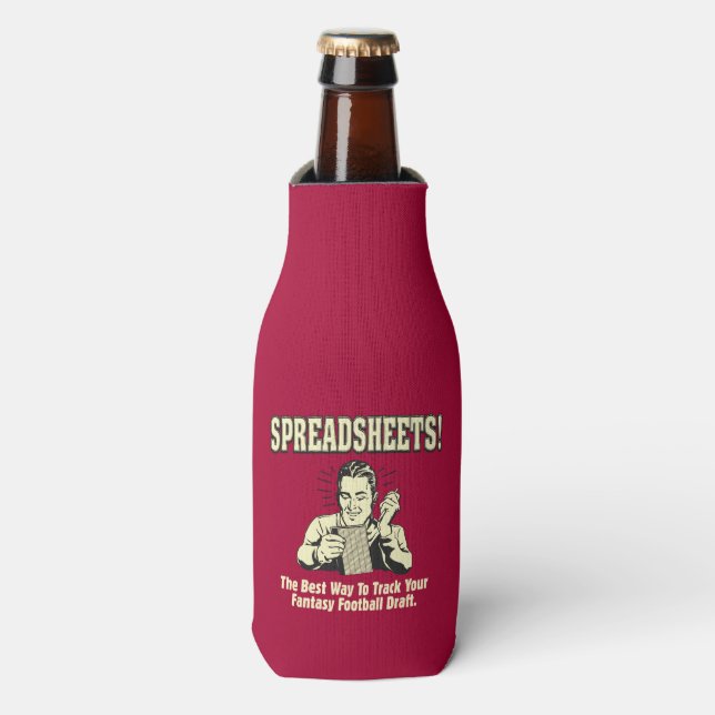 Spreadsheets: Track Your Fantasy Football Draught Bottle Cooler (Bottle Front)