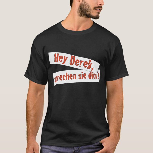 Sprechen sie dick T-Shirt (Front)