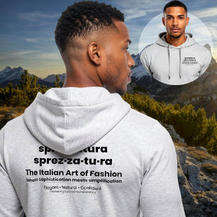 SPREZZATURA: THE ITALIAN ART OF FASHION-BlackDenim Hoodie