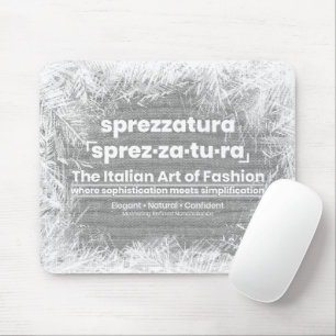 SPREZZATURA: THE ITALIAN ART OF FASHION-BlackDenim Mouse Pad