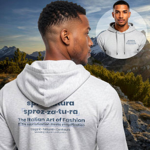SPREZZATURA: THE ITALIAN ART OF FASHION-BlueDenim Hoodie