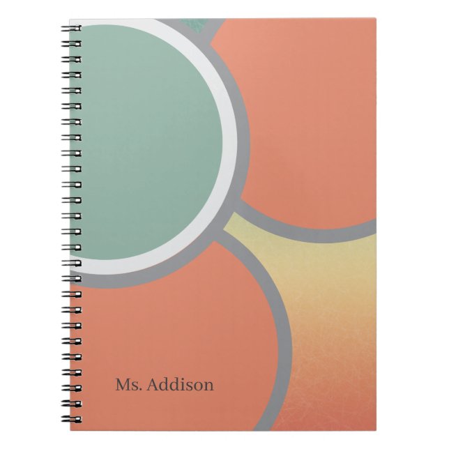 Sprial bound personalised name notebook (Front)