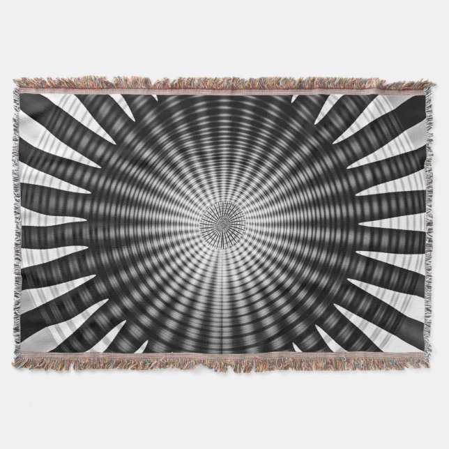 Sprial Madness Throw Blanket (Front)