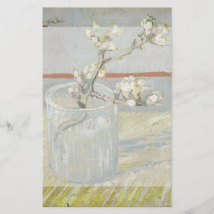 Sprig of Flowering Almond in a Glass by Van Gogh Flyer