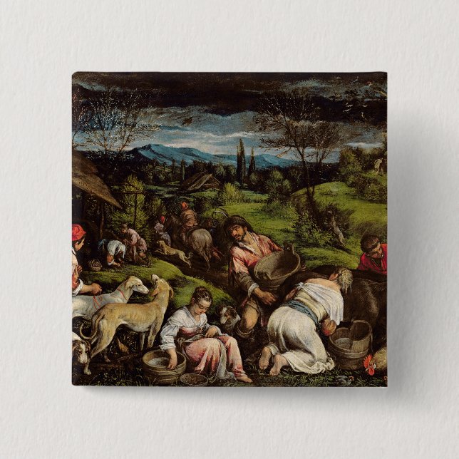 Spring, 1576 15 cm square badge (Front)