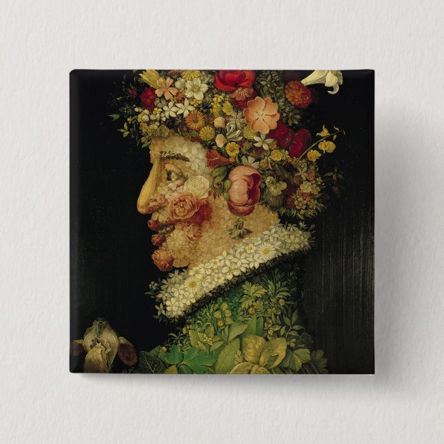 Spring, 15 Cm Square Badge (Front)