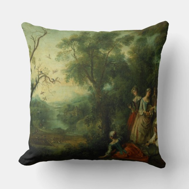 Spring, 1738 (oil on canvas) cushion (Front)