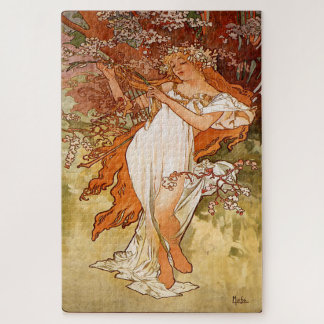 Spring 1896: An Art Nouveau by Mucha Jigsaw Puzzle