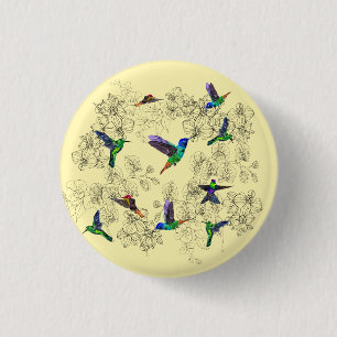Spring 3 Cm Round Badge