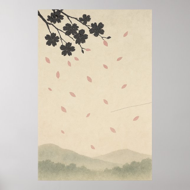 Spring 3, Petals in the Wind, Seasonal Print (Front)