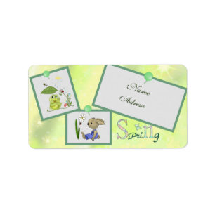 spring address sticker