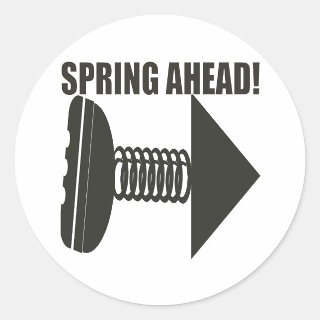 Spring Ahead 2 Classic Round Sticker (Front)