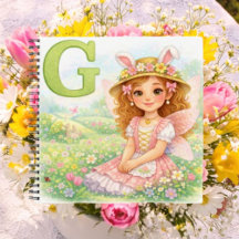 Spring Alphabet Letter G Notebook for Kids