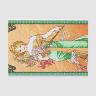 Spring, Alphonse Mucha Tissue Paper