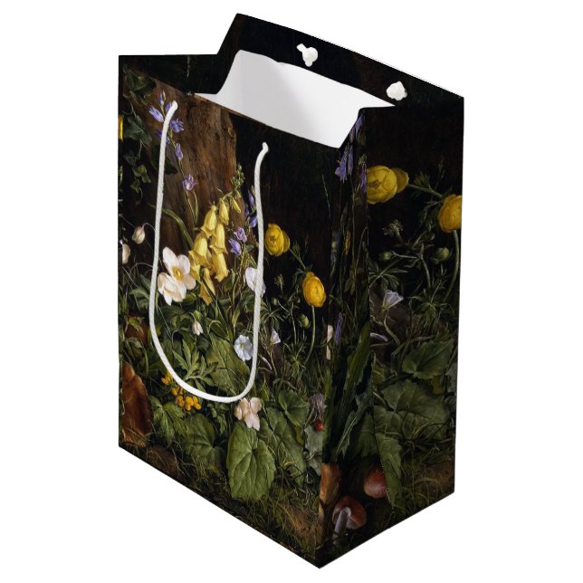 Spring Alpine Wildflower Flowers Gift Bag (Front Angled)